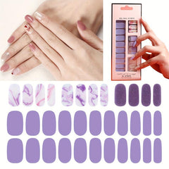 34 Pcs Nail Stickers Fashionable Self Adhesive Decal For Women And Girls