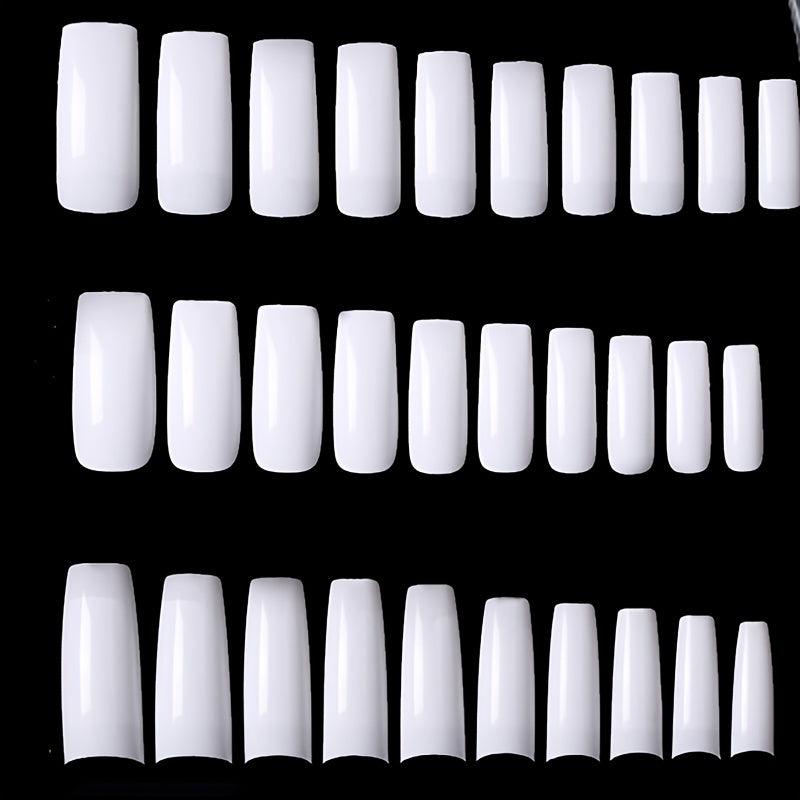 500pcs Soft Gel Nail Tips Pre Shaped False Nail