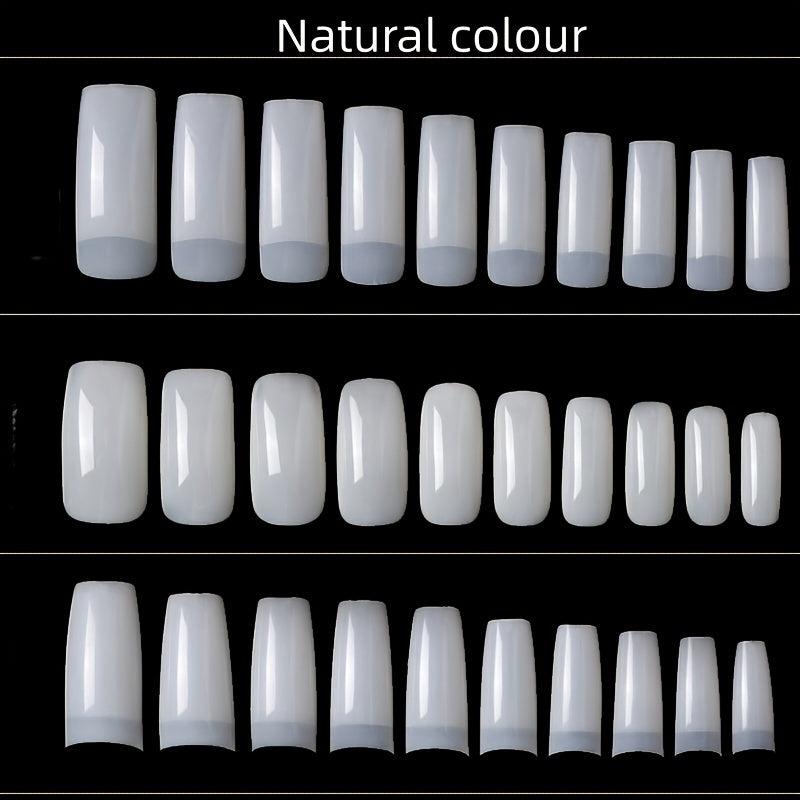 500pcs Soft Gel Nail Tips Pre Shaped False Nail