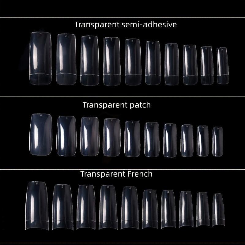 500pcs Soft Gel Nail Tips Pre Shaped False Nail