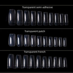 500pcs Soft Gel Nail Tips Pre Shaped False Nail