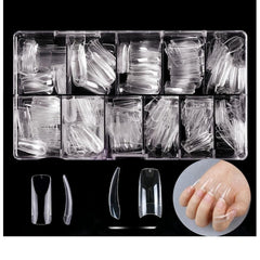 500pcs Soft Gel Nail Tips Pre Shaped False Nail