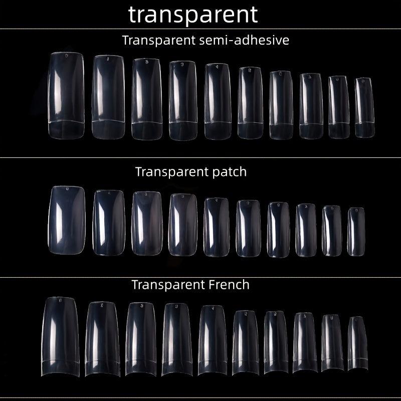 500pcs Soft Gel Nail Tips Pre Shaped False Nail