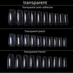 500pcs Soft Gel Nail Tips Pre Shaped False Nail