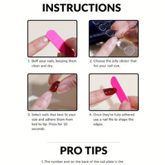 24pcs Hot Pink Press On Nails Full Cover Short Square False Nails for Daily Wear