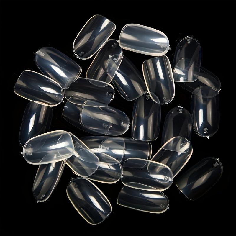 600Pcs Gel Nail Tips Medium Oval False Nail Tips