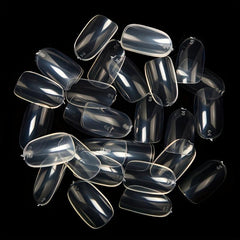 600Pcs Gel Nail Tips Medium Oval False Nail Tips