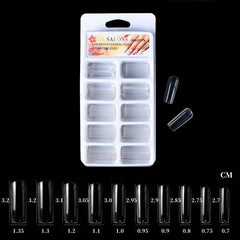 100pcs Soft Gel Nail Tips Natural Clear Acrylic Nail Tips