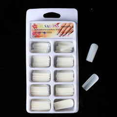100pcs Soft Gel Nail Tips Natural Clear Acrylic Nail Tips