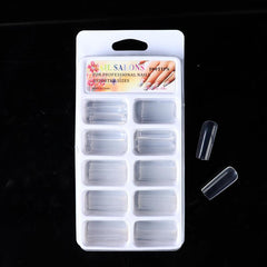 100pcs Soft Gel Nail Tips Natural Clear Acrylic Nail Tips