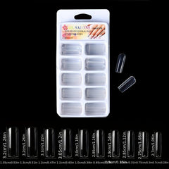 100pcs Soft Gel Nail Tips Natural Clear Acrylic Nail Tips