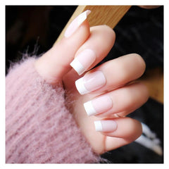 French Short Style Acrylic False Nail Art Tips Sticker Extension Tool