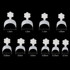 French Short Style Acrylic False Nail Art Tips Sticker Extension Tool
