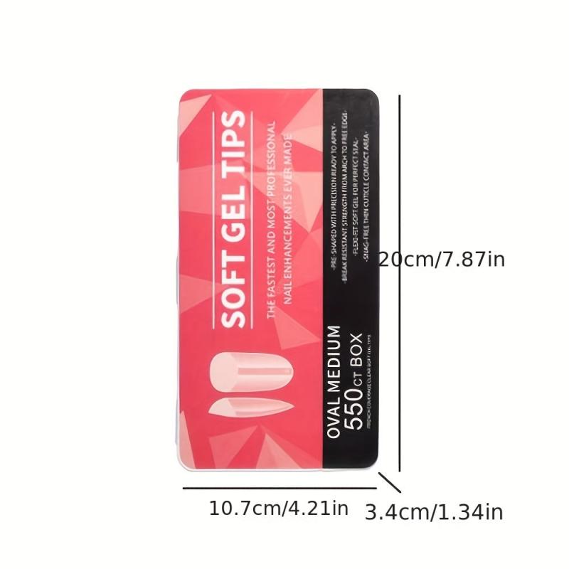 5500pcs Matte Clear Acrylic Nail Tips Full Cover False Nail Tips