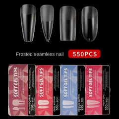 5500pcs Matte Clear Acrylic Nail Tips Full Cover False Nail Tips