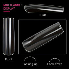 240Pcs Tapered Square Nail Tips Full Cover Press On Nails