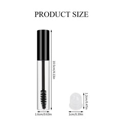 5pcs Empty Mascara Tubes With Brush Eyelash Cream Bottle Refillable