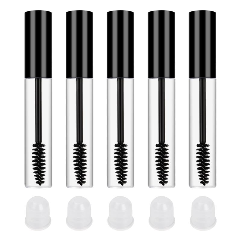 5pcs Empty Mascara Tubes With Brush Eyelash Cream Bottle Refillable