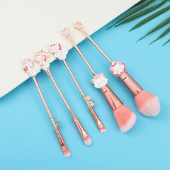 Cartoon Anime Cat Eyeshadow Loose Powder Brush Set