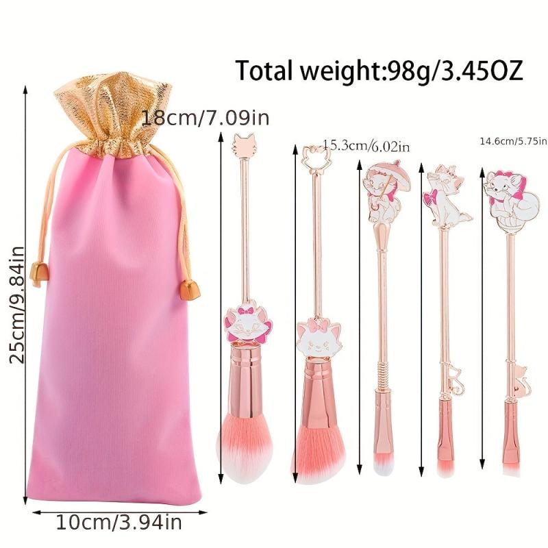 Cartoon Anime Cat Eyeshadow Loose Powder Brush Set