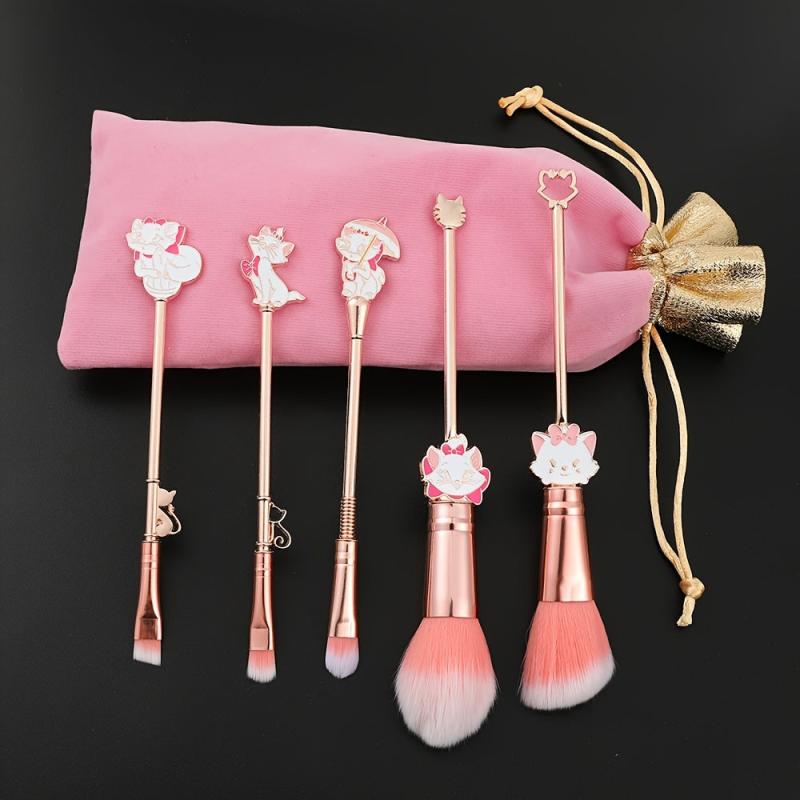 Cartoon Anime Cat Eyeshadow Loose Powder Brush Set