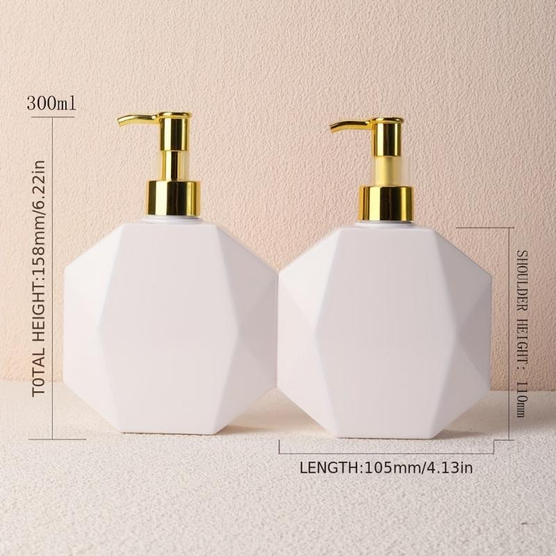 1pc 10oz Plastic Bottles Pump Dispenser Leak Proof Refillable BPA