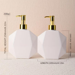 1pc 10oz Plastic Bottles Pump Dispenser Leak Proof Refillable BPA