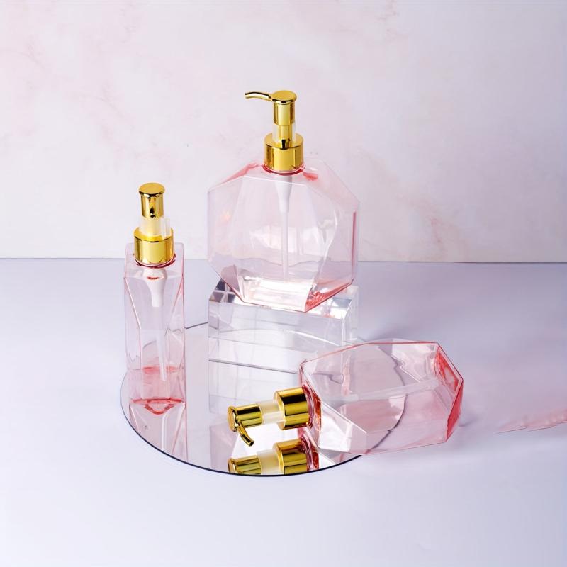 1pc 10oz Plastic Bottles Pump Dispenser Leak Proof Refillable BPA