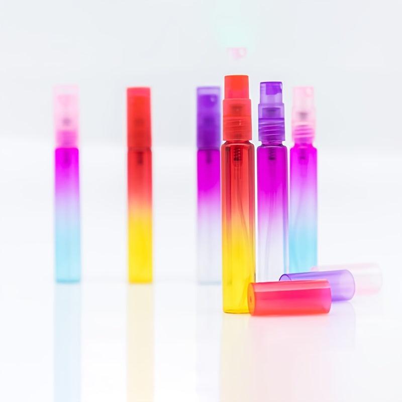 6PCS Colorful Glass Perfume Bottles 8ML Thin Glass Spray Bottle Vials