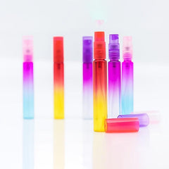 6PCS Colorful Glass Perfume Bottles 8ML Thin Glass Spray Bottle Vials