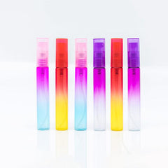 6PCS Colorful Glass Perfume Bottles 8ML Thin Glass Spray Bottle Vials