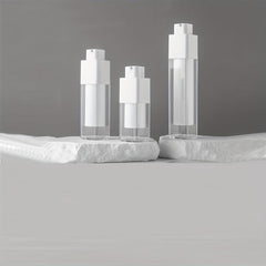 Clear Airless Pump Bottle for Travel Size - Refillable Cosmetic Container