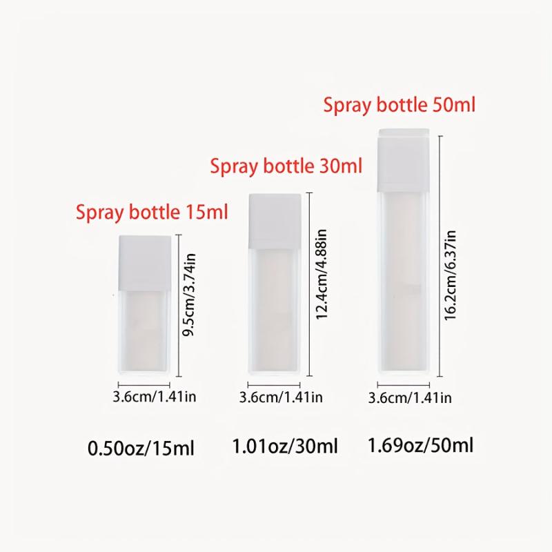 Clear Airless Pump Bottle for Travel Size - Refillable Cosmetic Container
