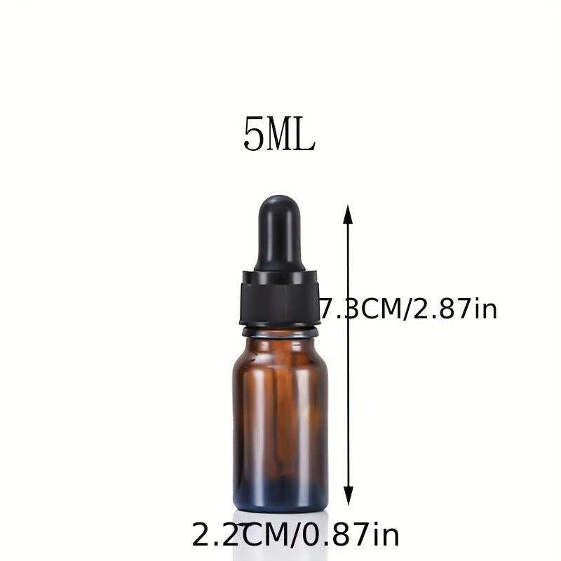 Clear Glass Dropper Bottle 5ml 15 - Perfume Cosmetic Liquid Containers