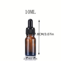 Clear Glass Dropper Bottle 5ml 15 - Perfume Cosmetic Liquid Containers