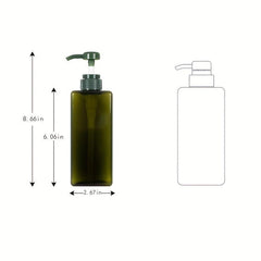 650ml Refillable Lotion Bottle with Pump for Creams Body Wash Hand Soap