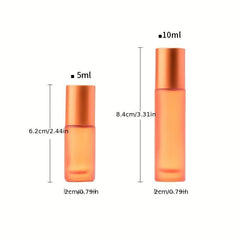 Colorful 10ml Refillable Glass Roller Bottle for Essential Oils