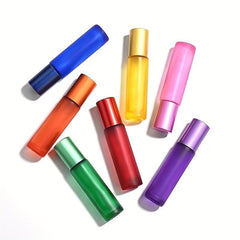 Colorful 10ml Refillable Glass Roller Bottle for Essential Oils