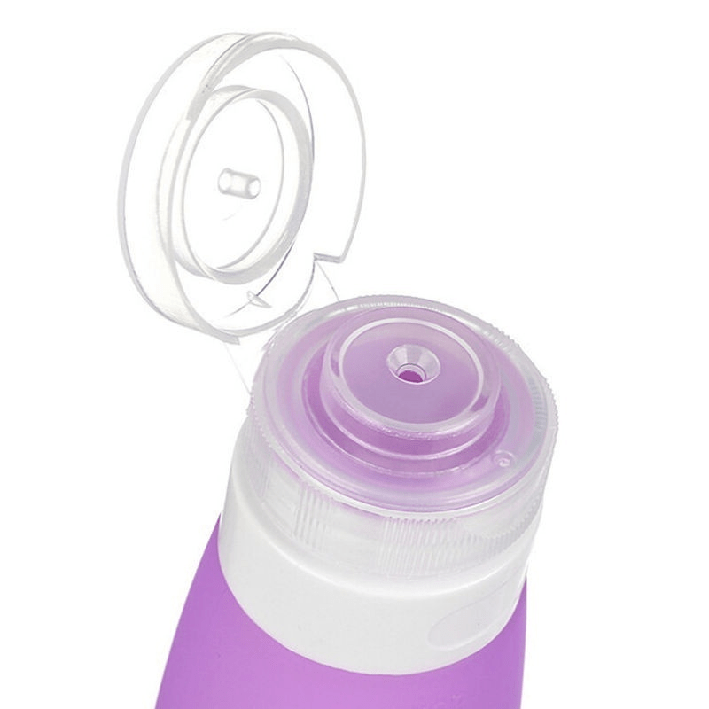Leak Proof Silicone Lotion Bottle for Travel Squeezable Tube Portable
