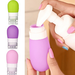 Leak Proof Silicone Lotion Bottle for Travel Squeezable Tube Portable