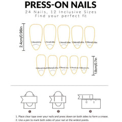 Xmas Snowman Glossy False Nails Short Nude Pink