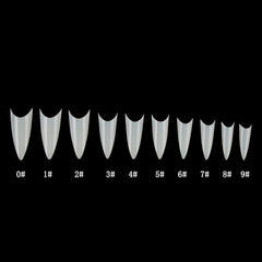 500 pcs Ballerina Nail Tips Clear Natural DIY Nail Art Supplies