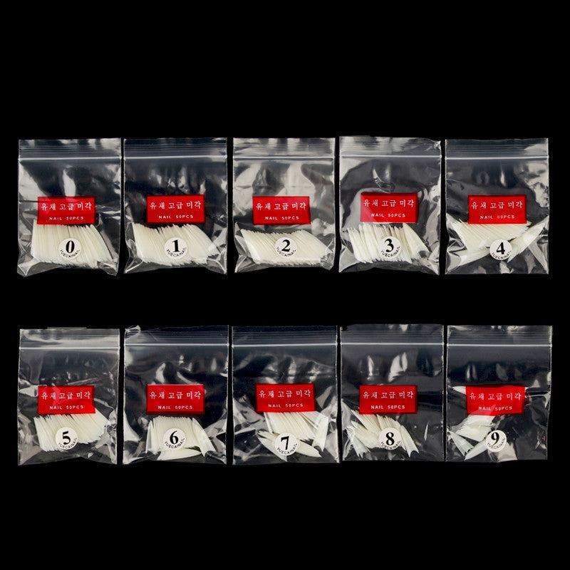 500 pcs Ballerina Nail Tips Clear Natural DIY Nail Art Supplies