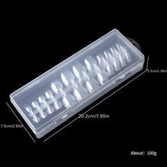 240pcs Clear Press On Toenails Soft Gel Full Cover Toe Nail Tips