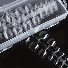 240pcs Clear Press On Toenails Soft Gel Full Cover Toe Nail Tips