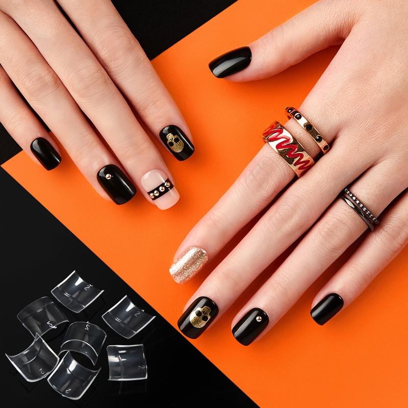 500 pcs Short Clear Nail Tips French Acrylic Extensions