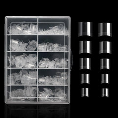 500 pcs Short Clear Nail Tips French Acrylic Extensions