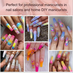 120pcs Soft Gel Nail Tips Matte Clear Acrylic Medium Ballerina Shape