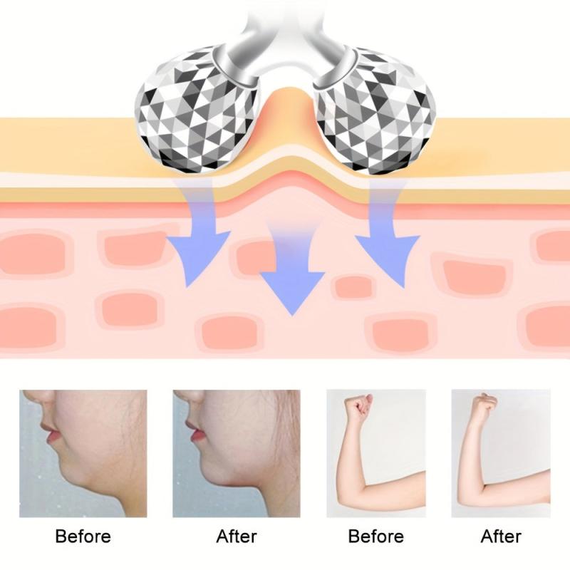 3D Y Face Massager Lift Tone & Smooth Skin 360 Degree Rotation Thin Body Massage