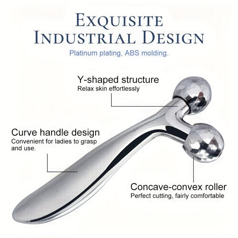 3D Y Face Massager Lift Tone & Smooth Skin 360 Degree Rotation Thin Body Massage